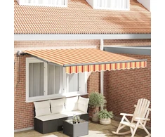 Ištraukiama markizė Geltona ir Oranžinė 350 x 250 cm
