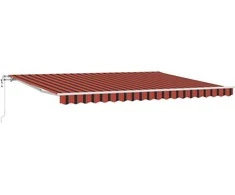 Ištraukiama markizė oranžinė ir ruda 450 × 350 cm