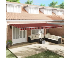 Ištraukiama markizė oranžinė ir ruda 600 × 300 cm