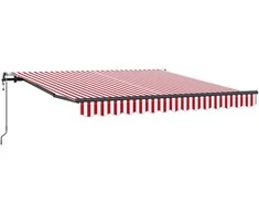 Ištraukiama markizė Raudona ir balta 300 x 250 cm