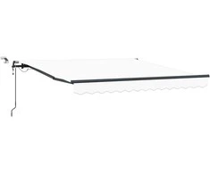 Skėtis Audinys su Balta 350 x 250 cm Poliesteris