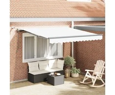Skėtis Audinys su Balta 350 x 250 cm Poliesteris