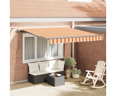 Skėtis Audinys su Geltona ir Oranžinė 300 x 250 cm Poliesteris