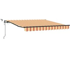 Skėtis Audinys su Geltona ir Oranžinė 350 x 250 cm Poliesteris
