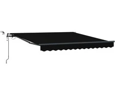 Skėtis Audinys su Juoda 300 x 250 cm Poliesteris