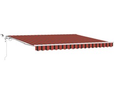 Ištraukiama markizė Oranžinė ir ruda 400 × 300 cm