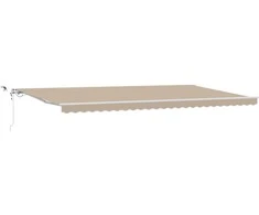 Ištraukiama markizė Smėlio 600 × 350 cm Poliesteris ir Metalas