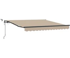 Skėtis Audinys su Smėlio 350 x 250 cm Poliesteris