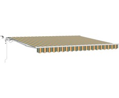 Ištraukiama markizė Žalia ir geltona 400 × 300 cm