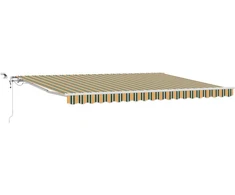 Ištraukiama markizė Žalia ir geltona 450 × 350 cm