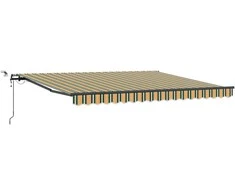 Skėtis Audinys Žalia ir geltona 400 × 300 cm Poliesteris