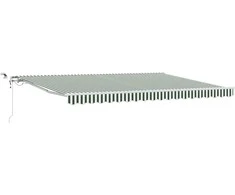 Ištraukiama markizė Žalia ir balta 450 × 300 cm