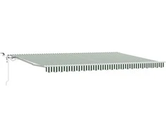 Ištraukiama markizė Žalia ir balta 500 × 350 cm