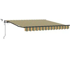 Skėtis Audinys su Žalia ir geltona 300 x 250 cm Poliesteris