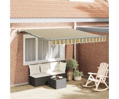 Skėtis Audinys Žalia ir geltona 350 x 250 cm Poliesteris