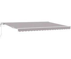 Elektrinė ištraukiama pavėsinė Šviesiai pilka 450 × 350 cm