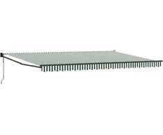 Ištraukiama markizė Žalia ir balta 500 × 300 cm