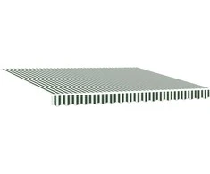 Ištraukiama markizė Žalia 400 × 300 cm Poliesteris ir Metalas