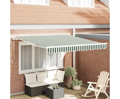 Elektrinė ištraukiama pavėsinė Žalia ir balta 300 x 250 cm