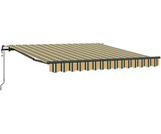 Ištraukiama markizė Žalia ir geltona 300 x 250 cm