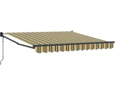 Pavėsinė Žalia ir geltona 300 x 250 x 165 cm Poliesteris