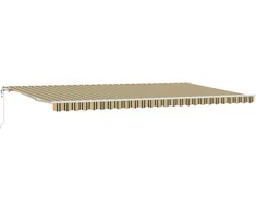 Elektrinė ištraukiama pavėsinė Žalia ir geltona 600 × 300 cm