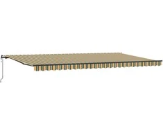 Ištraukiama markizė Žalia ir geltona 600 × 300 cm