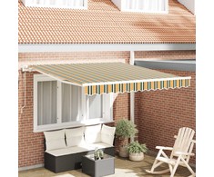 Elektrinė ištraukiama pavėsinė Žalia ir geltona 350 x 250 cm