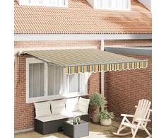 Ištraukiama markizė Žalia ir geltona 300 x 250 cm