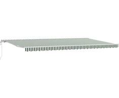 Elektrinė ištraukiama pavėsinė Žalia ir balta 600 × 300 cm