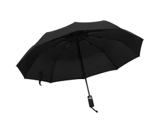 Automatinis sulankstomas skėtis, juodos spalvos, 104cm