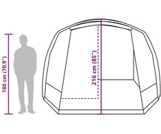 Automobilinė palapinė, mėlyna, dvivietė, atspari vandeniui