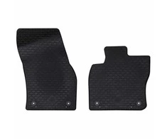 Automobilių kilimėlis 2 pcs Juoda tinkamas VW CADDY 2020- Guma