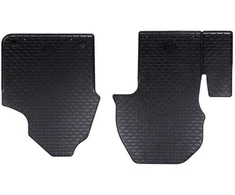 Automobilių kilimėlis 2 pcs Juoda Guma