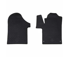 Automobilių kilimėlis 2 pcs Juoda Guma