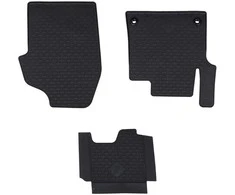 Automobilių kilimėlis 3 pcs Juoda Guma