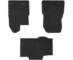 Automobilių kilimėlis 3 pcs Juoda Guma
