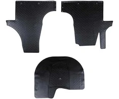 Automobilių kilimėlis 3 pcs Juoda Tinka VW T5 2010-2015 Guma