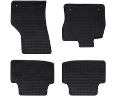 Automobilių kilimėlis 4 pcs Juoda Guma