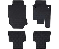 Automobilių kilimėlis 4 pcs Juoda Guma