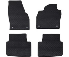 Automobilių kilimėlis 4 pcs Juoda tinkamas KAMIQ 2019- Guma