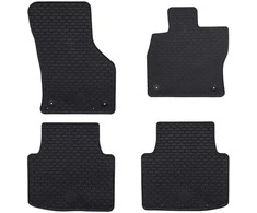 Automobilių kilimėlis 4 pcs Juoda Guma