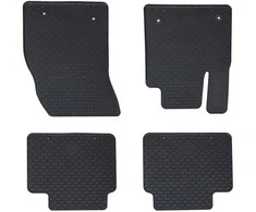 Automobilių kilimėlis 4 pcs Juoda Guma