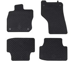 Automobilių kilimėlis 4 pcs Juoda Guma