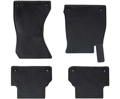 Automobilių kilimėlis 4 pcs Juoda tinka Audi A4 B9 2015-2024
