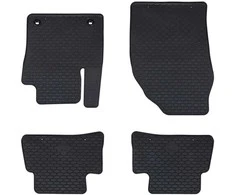 Automobilių kilimėlis 4 pcs Juoda Guma