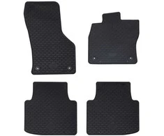 Automobilių kilimėlis 4 pcs Juoda Guma