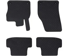 Automobilių kilimėlis 4 pcs Juoda tinka AUDI Q2 2017 Guma