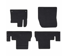 Automobilių kilimėlis 4 pcs Juoda Guma