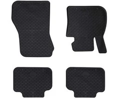 Automobilių kilimėlis 4 pcs Juoda tinkamas BMW 1er 2017- Guma